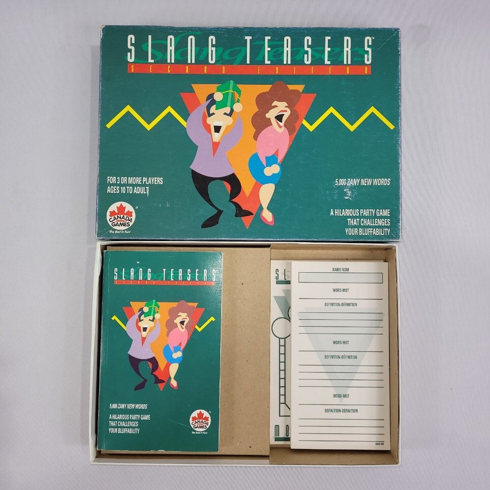 Slang Teasers Second Edition Vintage 1992 Game by Canada Games